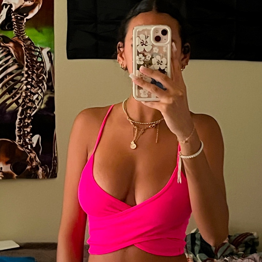 Pink Crop top